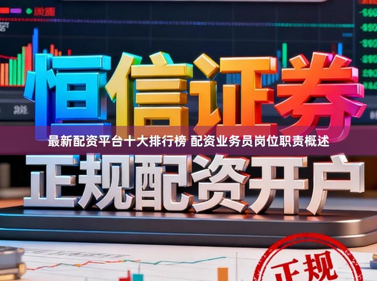 最新配资平台十大排行榜 配资业务员岗位职责概述